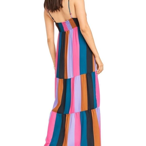 Show Me Your MuMu Juniper Color-Blocked Maxi Dress Size XS - Picture 3 of 10